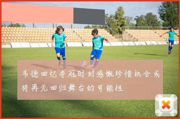 韦德回忆夺冠时刻感慨珍惜机会或将再无回归舞台的可能性